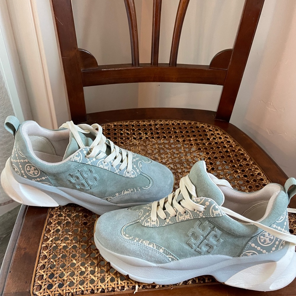 Tory Burch Teal Sneakers sz 7.5